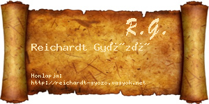 Reichardt Győző névjegykártya
