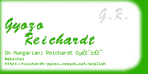 gyozo reichardt business card